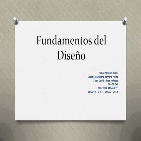 Fundamentos del diseño RESUMEN