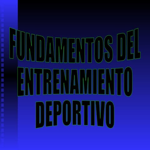 Fundamentos del entrenamiento deportivo