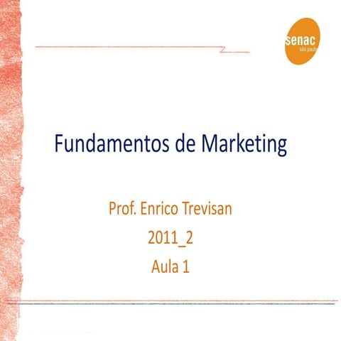 Fundamentos de marketing aula 1