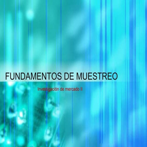 Fundamentos De Muestreo
