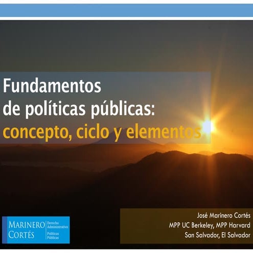 Fundamentos de políticas públicas | PDF
