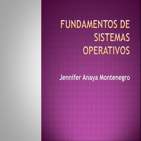 Fundamentos de sistemas operativos 