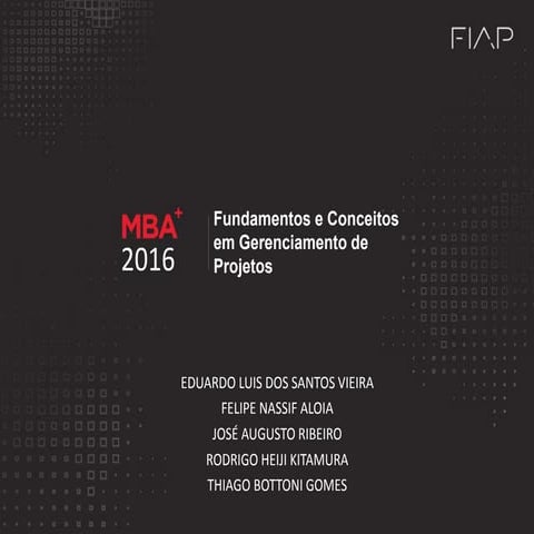Apresentação - PMI | PPTX