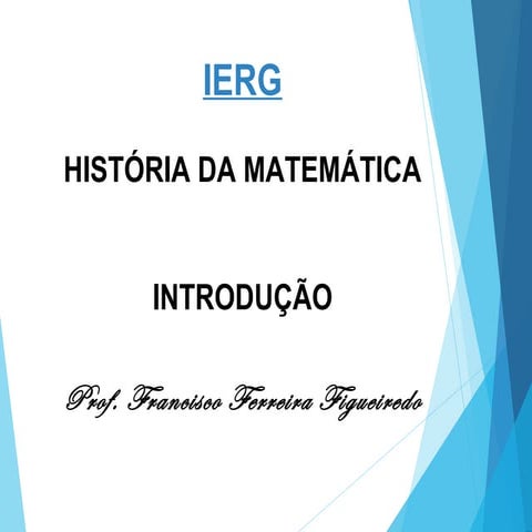 Fundamentos e prática da matemática I
