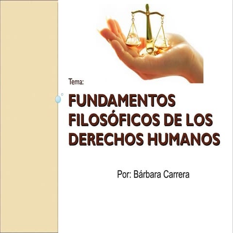 Fundamentos filosoficos de los derechos humanos