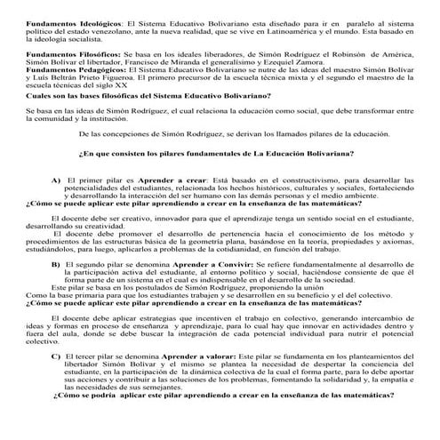 Fundamentos ideológicos