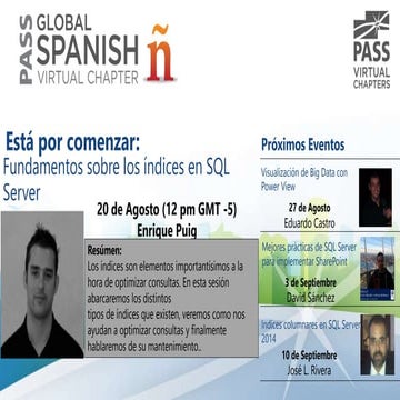 Fundamentos de Indices en SQL Server - Enrrique Puig