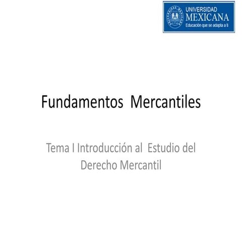 Fundamentos  mercantiles t1