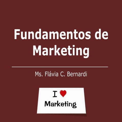 Fundamentos de Marketing