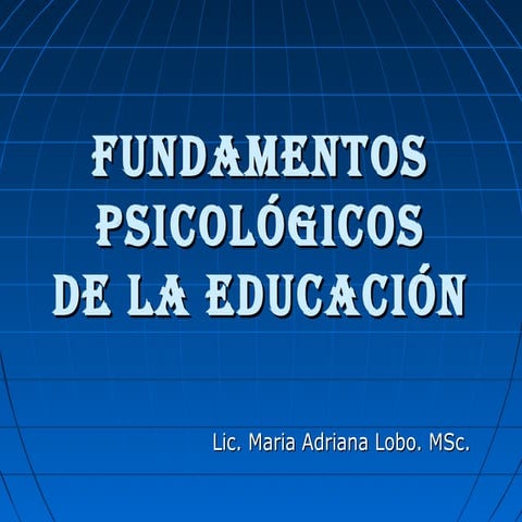 Fundamentos Psicologicos Final