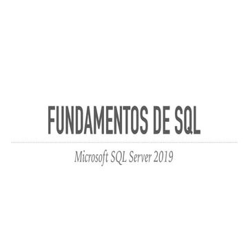 Fundamentos SQL - Microsoft SQL Server 2019 - Parte 3/8