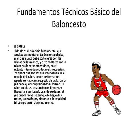 Fundamentos técnicos básico del baloncesto