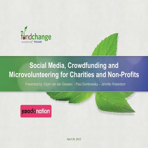 Fundchange Koodonation Social Media for Charities and Non-Profits