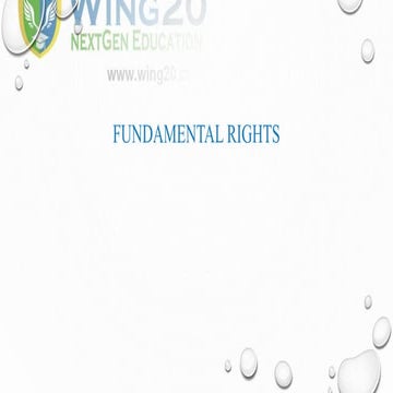 fundamental rights and duties for school students | PPT