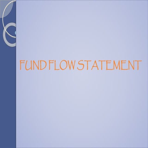 Fund flow statement