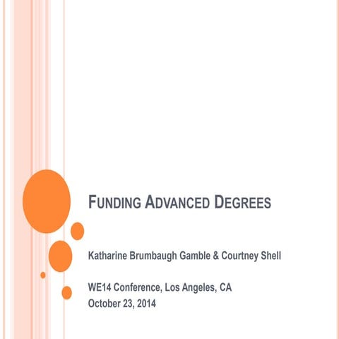 Funding Advanced Degrees
