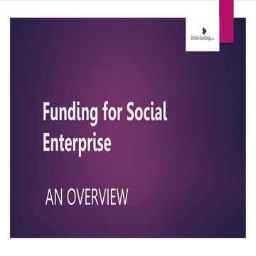 Funding for social enterprise
