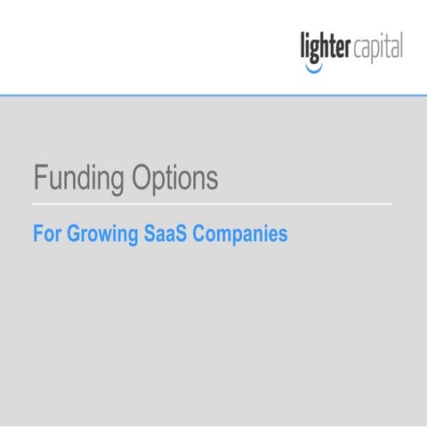 Funding Options for SaaS Compaines
