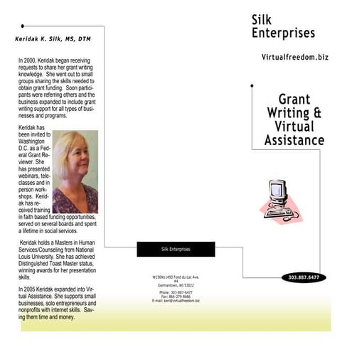 Funding Success Grantwriting Brochure | PPT