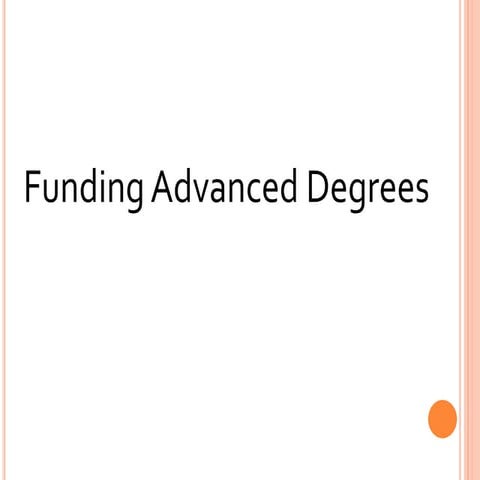Funding Your Graduate Education