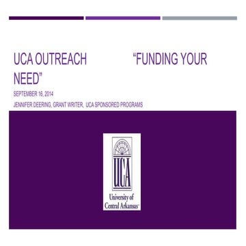 Funding Your Need