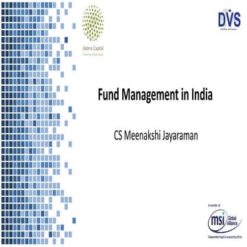 Fund mangement in india