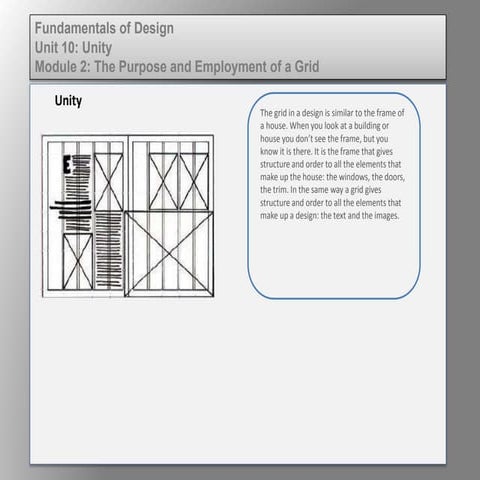 Fund of design unit 10 module 2 the purpose and employment of a grid 