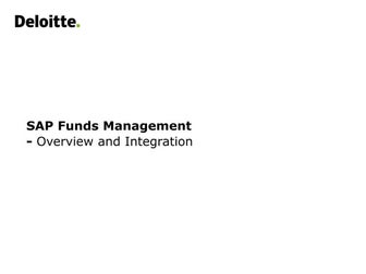 Funds management session