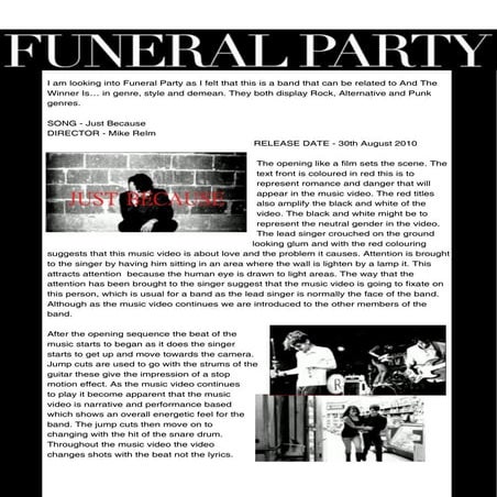 Funeral Party - Just Because