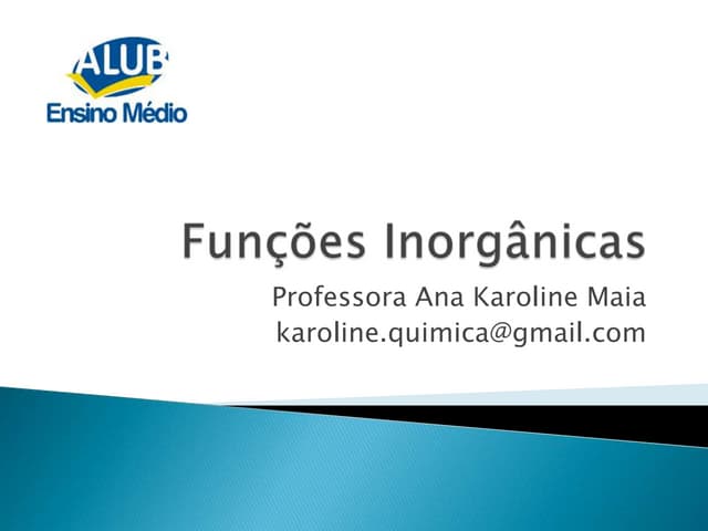 Funções inorgânicas
