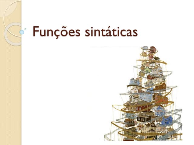Funções sintáticas e modificadores
