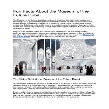 Fun Facts About the Museum of the Future Dubai..pdf