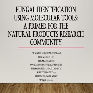 Fungal Identification Using Molecular Tools.pptx