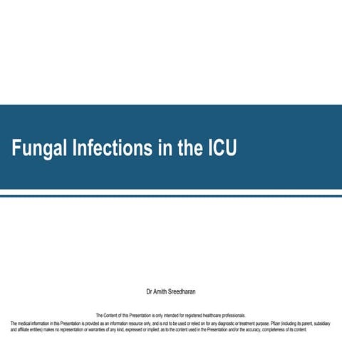 Fungal infections in the ICU | PPTX