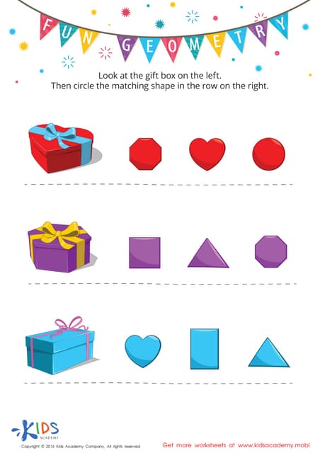 identify and colour the shapes maths worksheets for kids mocomic