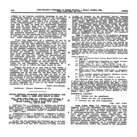 FUNG KEONG RUBBER MANUFACTURING (M) SDN BHD v LEE ENG KIAT & ORS
