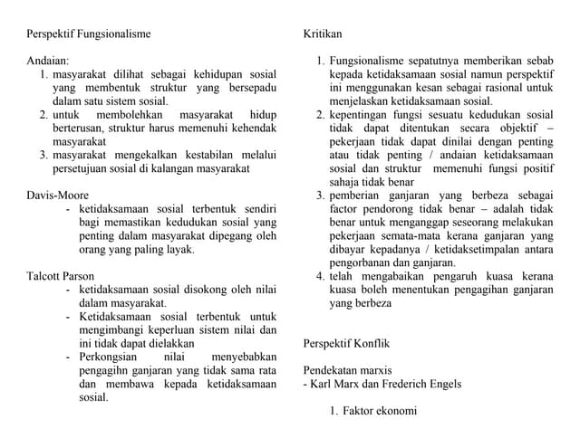 Fungsi konflik ANTOPOLOGI