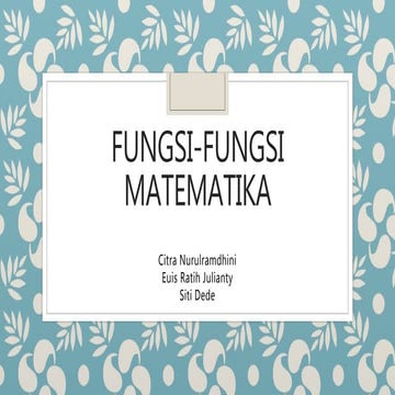 Fungsi matematika