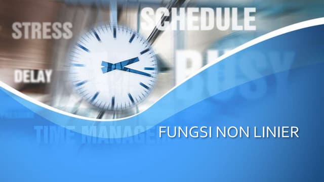 Fungsi non linier