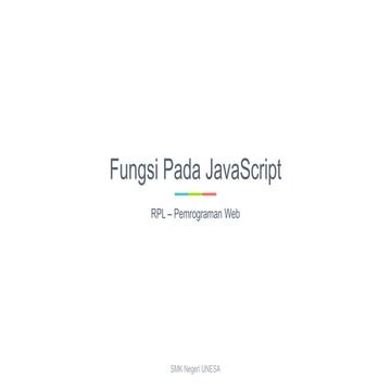 Fungsi pada java script | PPT