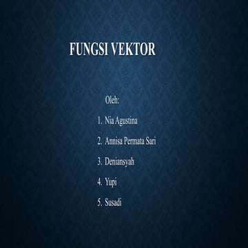 Fungsi vektor