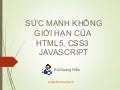 Funix CA Talk: Sức mạnh không giới hạn:: HTML5, CSS3, JavaScript