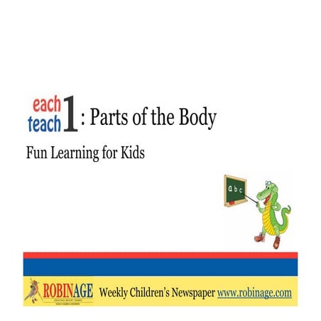 Fun Learning for Kids: Parts of the Body