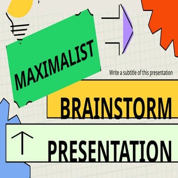 Geometric Modern Minimal Brainstorm Presentation .pptx