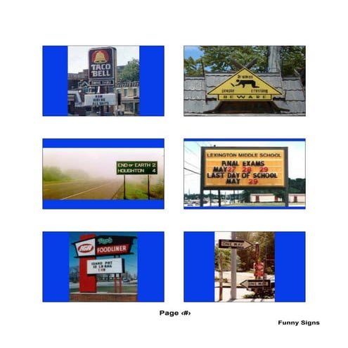 Funny Signs | PDF