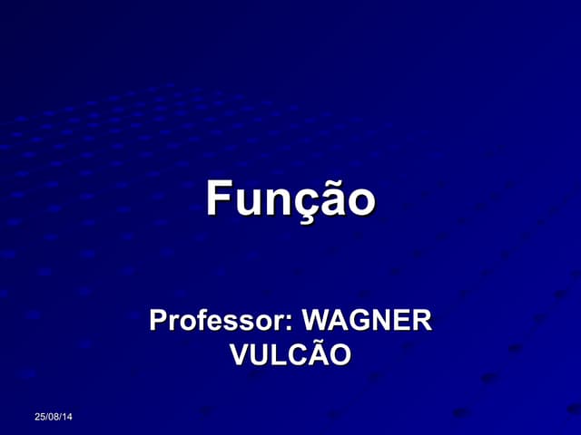 Função do 1º grau em ppt