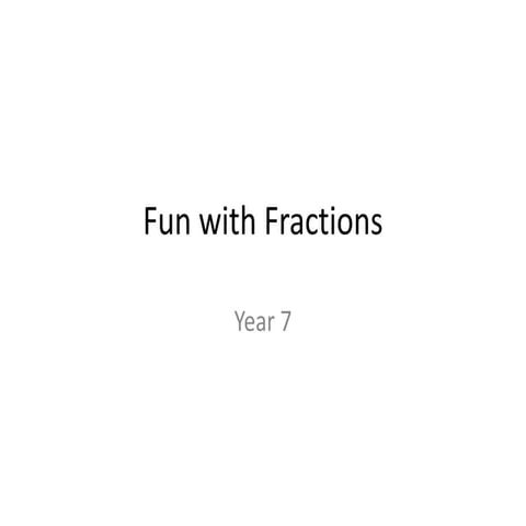 Qwizdom  - Fun with fractions