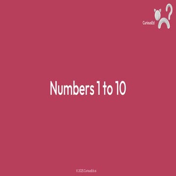 Fun with Numbers – 1 to 10 Object Counting for Nursery to UKG ...