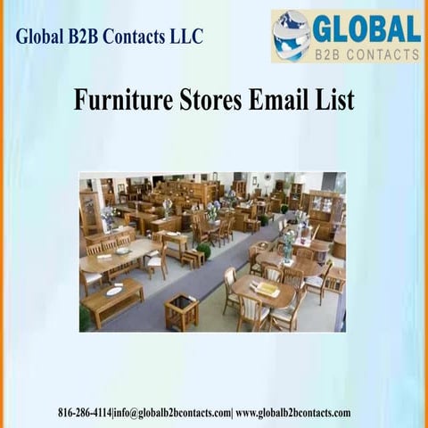 Furniture stores email list