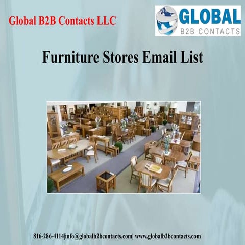Furniture stores email list